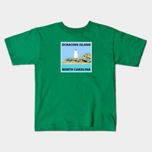 OCRACOKE ISLAND LIGHTHOUSE Kids T-Shirt